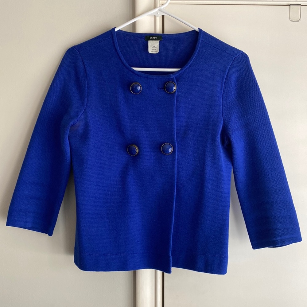 J.Crew violet sweater jacket